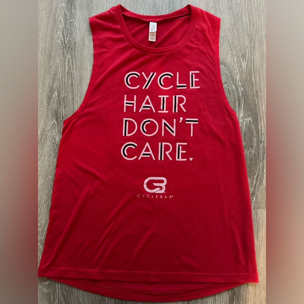 Cyclebar, Cycle Hair Don’t Care tank, size Medium